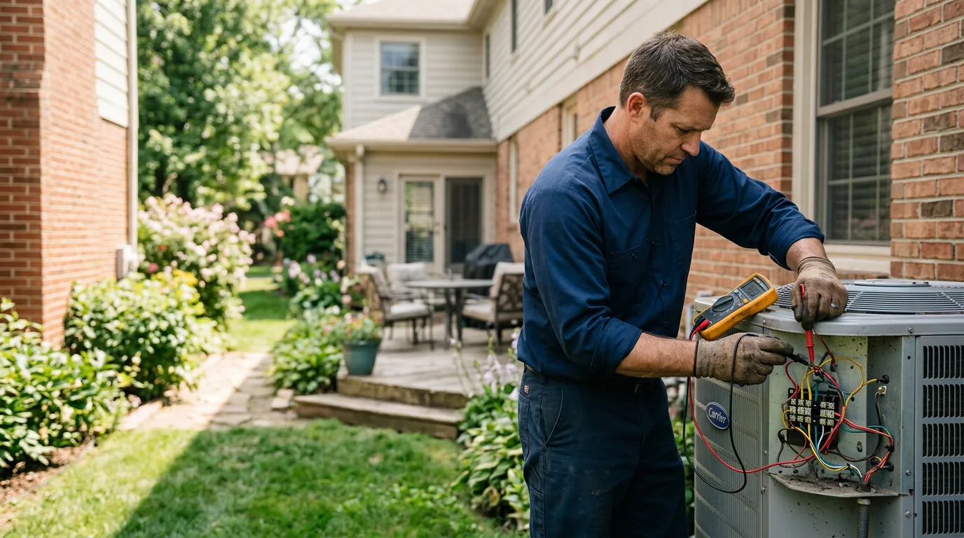 HVAC technician working near Dickeyville, WI